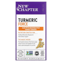 New Chapter, Turmeric Force, 120 Capsules - 727783900456 | Hilife Vitamins