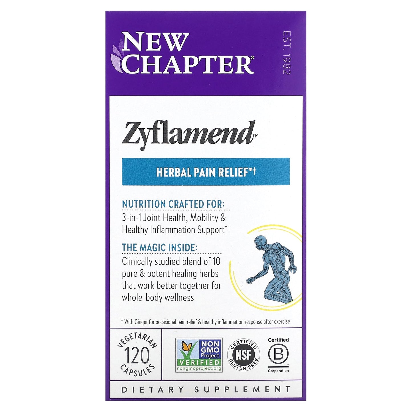 New Chapter, Zyflamend Whole Body, 120 Vegetarian Capsules - 727783900753 | Hilife Vitamins