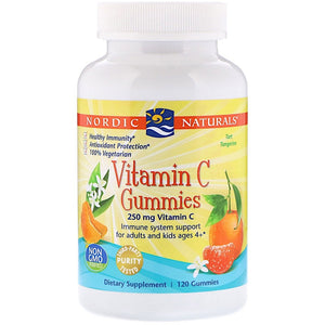 Nordic Naturals, Vitamin C Gummies – Tart Tangerine, 120 Gummies - 768990301612 | Hilife Vitamins