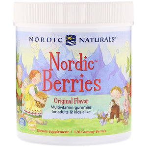 Nordic Naturals, Nordic Berries, Multivitamin Gummies, Original Flavor, 120 Gummies - 768990301209 | Hilife Vitamins