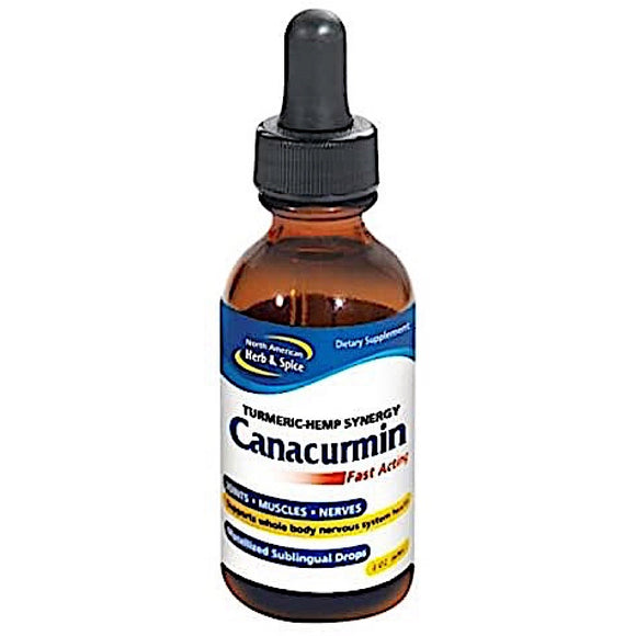 North American Herb, Canacurmin Oil 5,300 Turmerones, 2 Oz - 635824006657 | Hilife Vitamins