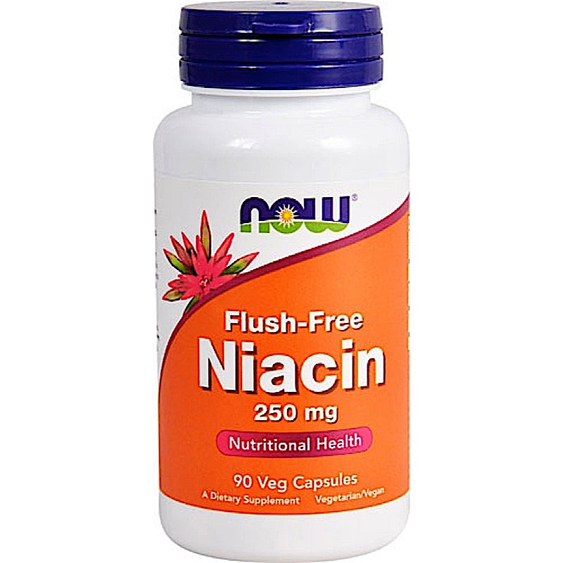 Now Foods, Niacin Flush Free 250 mg, 90 Capsules - 733739004833 | Hilife Vitamins