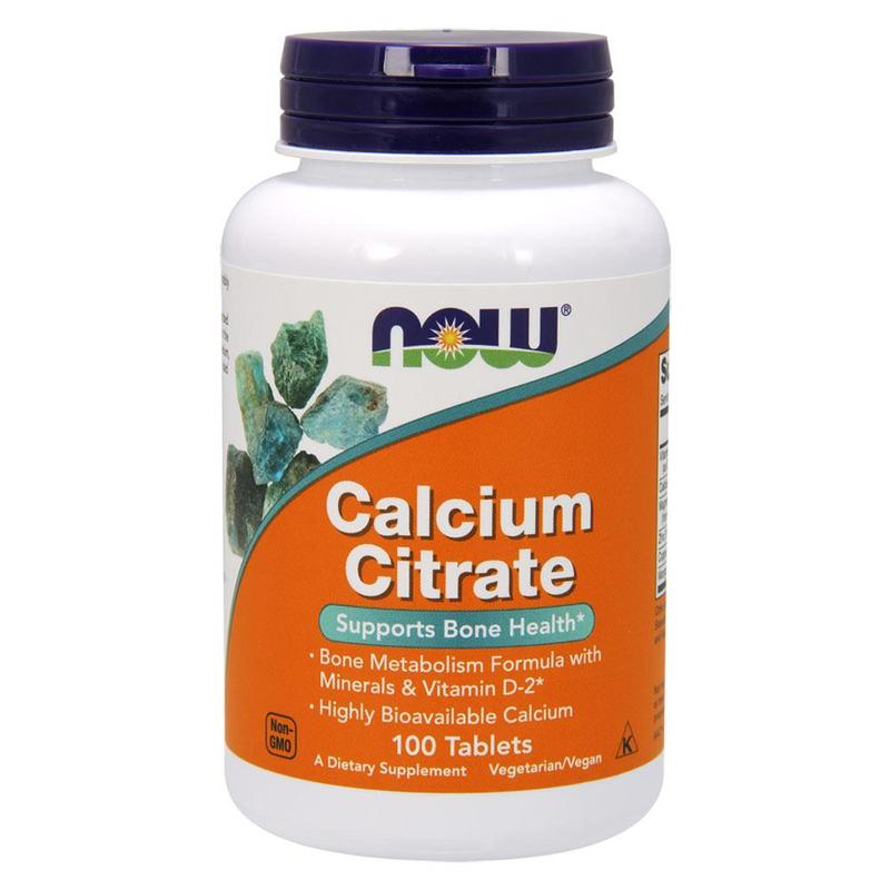 Now Foods, Calcium Citrate With Min, 100 Tablets - 733739012302 | Hilife Vitamins