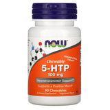 Now Foods, 5-HTP 100mg, 90 Chewables - 733739001092 | Hilife Vitamins
