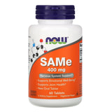 Now Foods, SAM-e Enteric Coated 400 mg, 60 Tablets - 733739001412 | Hilife Vitamins