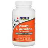 Now Foods, Acetyl L-Carnitine Pure Powder, 3 Oz - 733739002082 | Hilife Vitamins