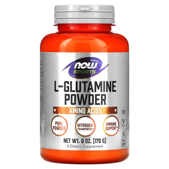 Now Foods, Sports, L-Glutamine Powder, 6 OZ - 733739002204 | Hilife Vitamins