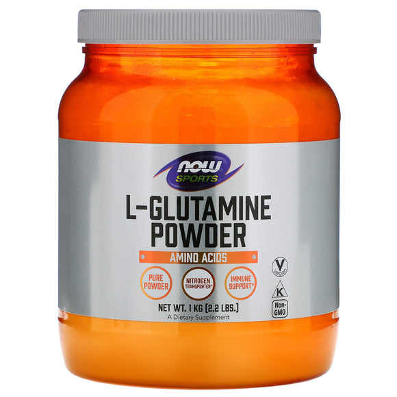 Now Foods, L-Glutamine Powder, 2.2 lbs Powder - 733739002228 | Hilife Vitamins