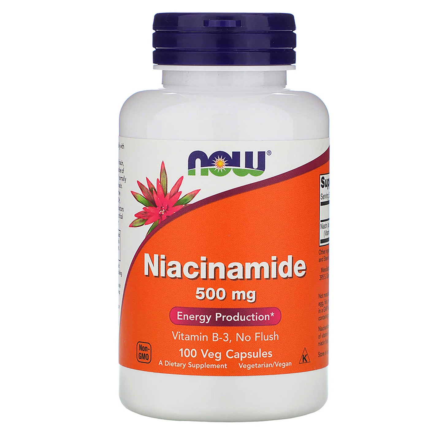 Now Foods, Niacinamide 500 mg, 100 Capsules - 733739004789 | Hilife Vitamins