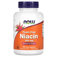 Now Foods, Niacin Flush Free 275 mg, 180 Capsules - 733739004840 | Hilife Vitamins