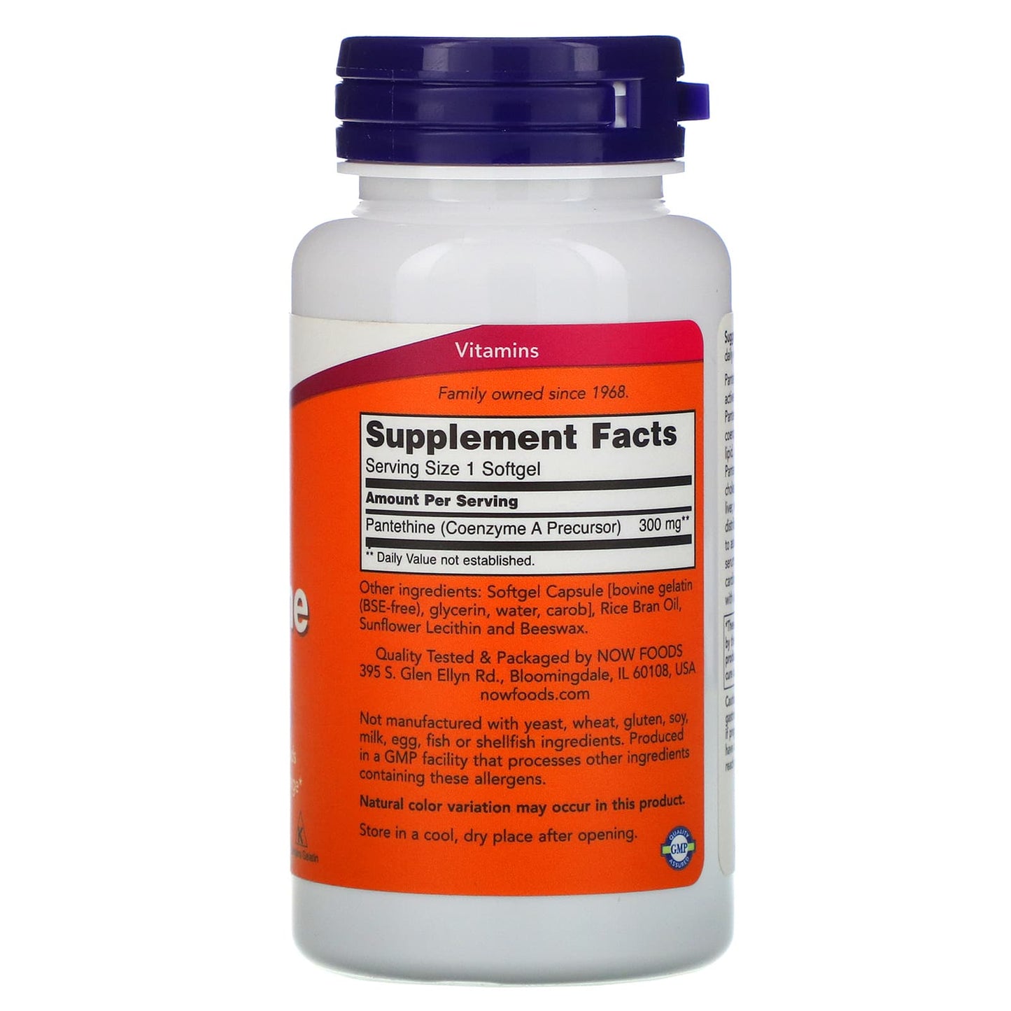 Now Foods, Pantethine 300 mg, 60 Softgels - [product_sku] | HiLife Vitamins