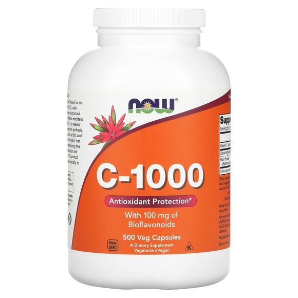Now Foods, C-1000, 500 Capsules - 733739006936 | Hilife Vitamins