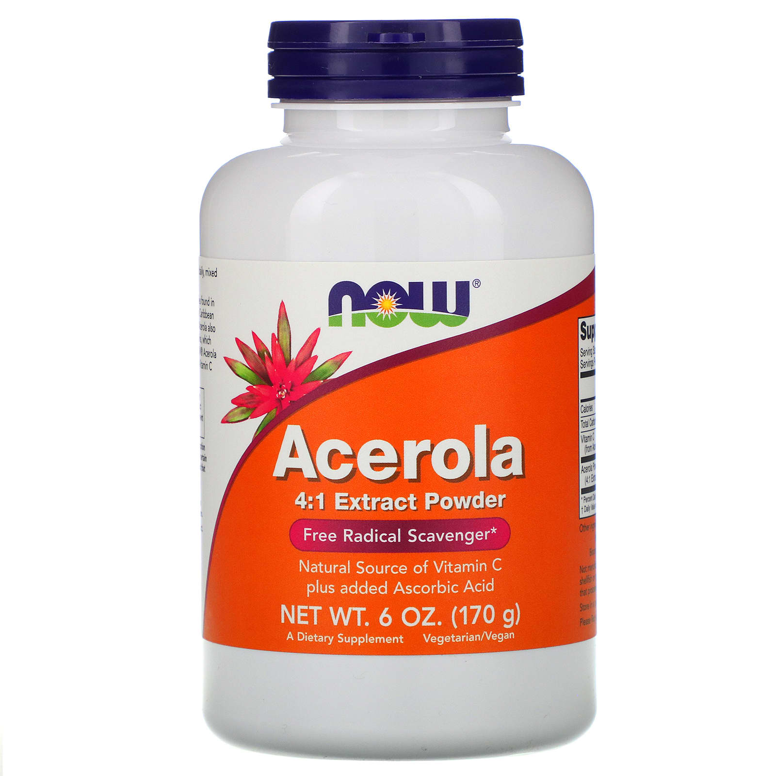 Now Foods, Acerola, 6 OZ Powder UPC 733739007407 | HiLife Vitamins