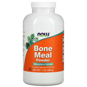Now Foods, Bone Meal Powder, 1 lb - 733739012203 | Hilife Vitamins