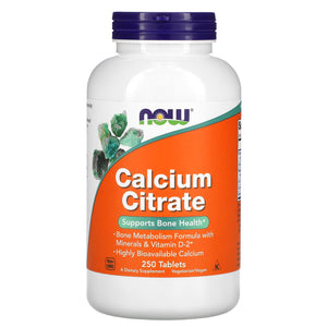 Now Foods, Calcium Citrate With Min, 250 Tablets - 733739012326 | Hilife Vitamins