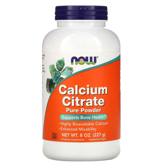 Now Foods, Calcium Citrate, Pure Powder, 8 oz - 733739012401 | Hilife Vitamins