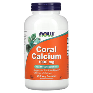 Now Foods, Coral Calcium 1000mg   250, 250 Vegetarian Capsules - 733739012791 | Hilife Vitamins