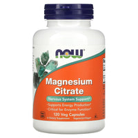 Now Foods, Magnesium Citrate 500 mg, 120 Veg Capsules - 733739012944 | Hilife Vitamins