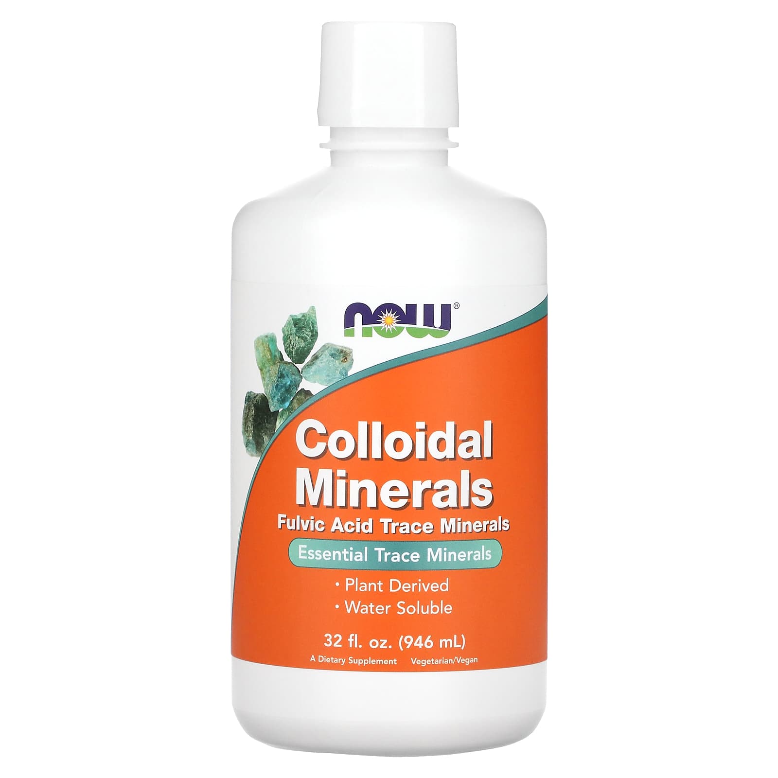 Now Foods, Colloidal Minerals Orig, 32 OZ Liquid HiLife Vitamins