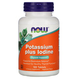 Now Foods, Potassium Plus Iodine, 180 Tablets - 733739014528 | Hilife Vitamins