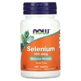 Now Foods, Selenium 100mcg Yeast Free, 100 Tablets - 733739014801 | Hilife Vitamins
