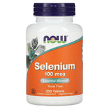 Now Foods, Selenium 100mcg Yeast Free, 250 Tablets - 733739014825 | Hilife Vitamins
