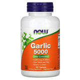 Now Foods, GARLIC 5000 ENTERIC COATED, 90 Tablets - 733739018144 | Hilife Vitamins