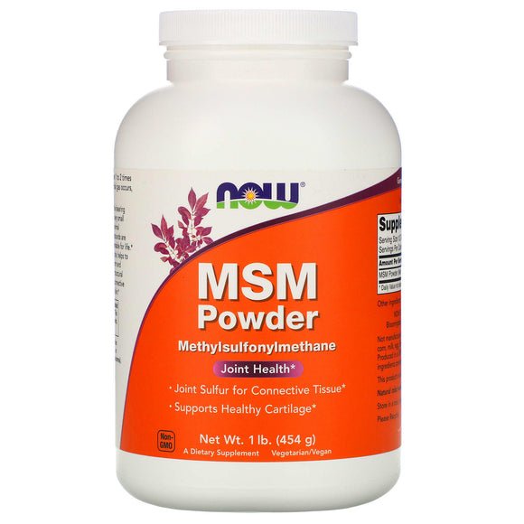 Now Foods, M.s.m Powder, 1 lb - 733739021267 | Hilife Vitamins