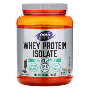 Now Foods, Whey Protein Isolate Dutch Chocolate Powder, 1.8 - 733739021625 | Hilife Vitamins