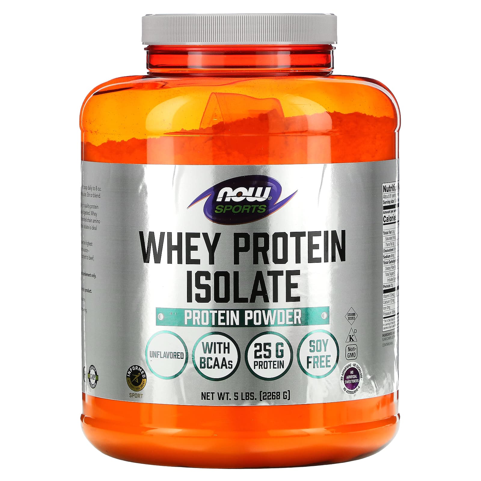 Now Foods, WHEY PROTEIN ISOLATE PURE, 5 LB - 733739021748 | Hilife Vitamins