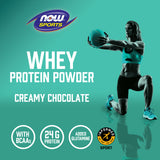Now Foods, Whey Protein, Creamy Chocolate, 2 LBS Powder
