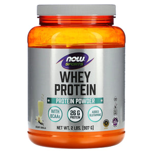 Now Foods, Whey Protein Powder, Creamy Vanilla, 2 LBS Powder - 733739021854 | Hilife Vitamins