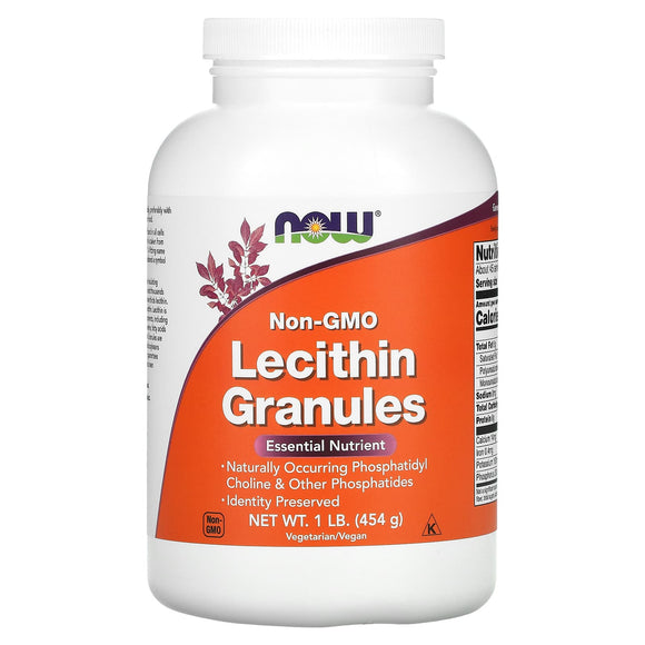 Now Foods, Lecithin Granules, Non-GMO, 1 lb (454 g) - 733739022608 | Hilife Vitamins