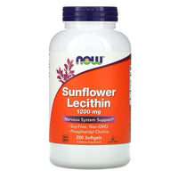 Now Foods, Sunflower Lecithin, 1,200 mg, 200 Softgels - 733739023131 | Hilife Vitamins