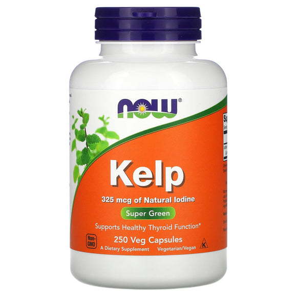 Now Foods, Kelp 550 mg 250, 250 Veg Capsules - 733739026750 | Hilife Vitamins