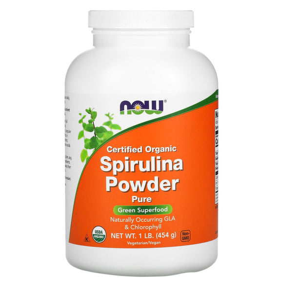 Now Foods, ORGANIC SPIRULINA PWD, 1 Powder - 733739027146 | Hilife Vitamins