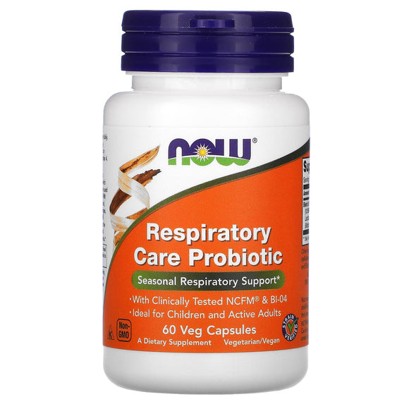 Now Foods, Respiratory Care Probiotic, 60 Vegetarian Capsules - 733739029096 | Hilife Vitamins