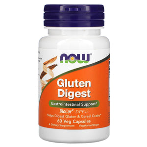 Now Foods, Gluten Digest, 60 Veg Capsules - 733739029591 | Hilife Vitamins
