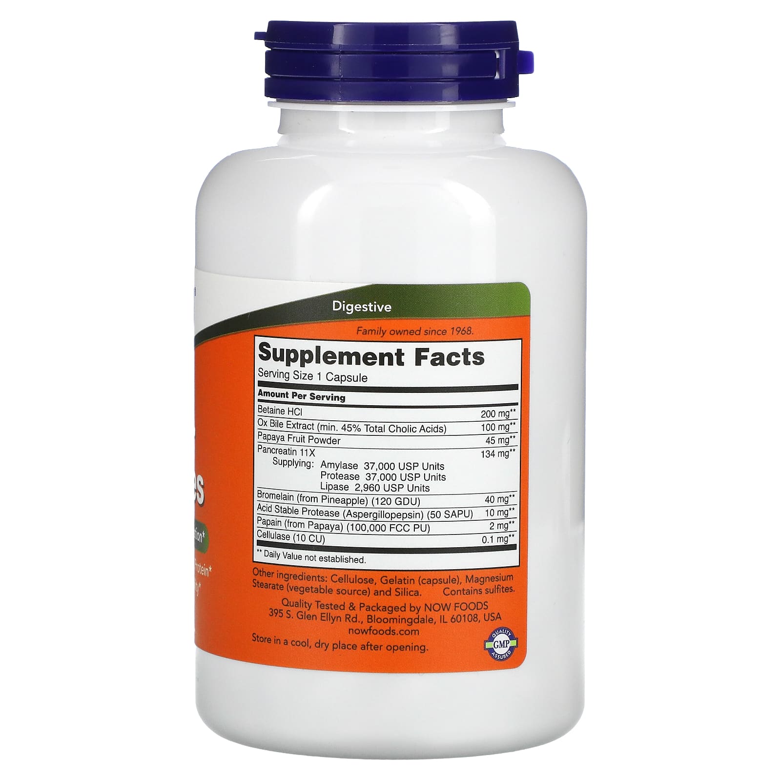 Now Foods, Super Enzyme, 180 Capsules - [product_sku] | HiLife Vitamins