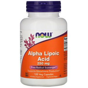 Now Foods, Alpha Lipoic Acid, 250 mg, 120 Veg Capsules - 733739030436 | Hilife Vitamins