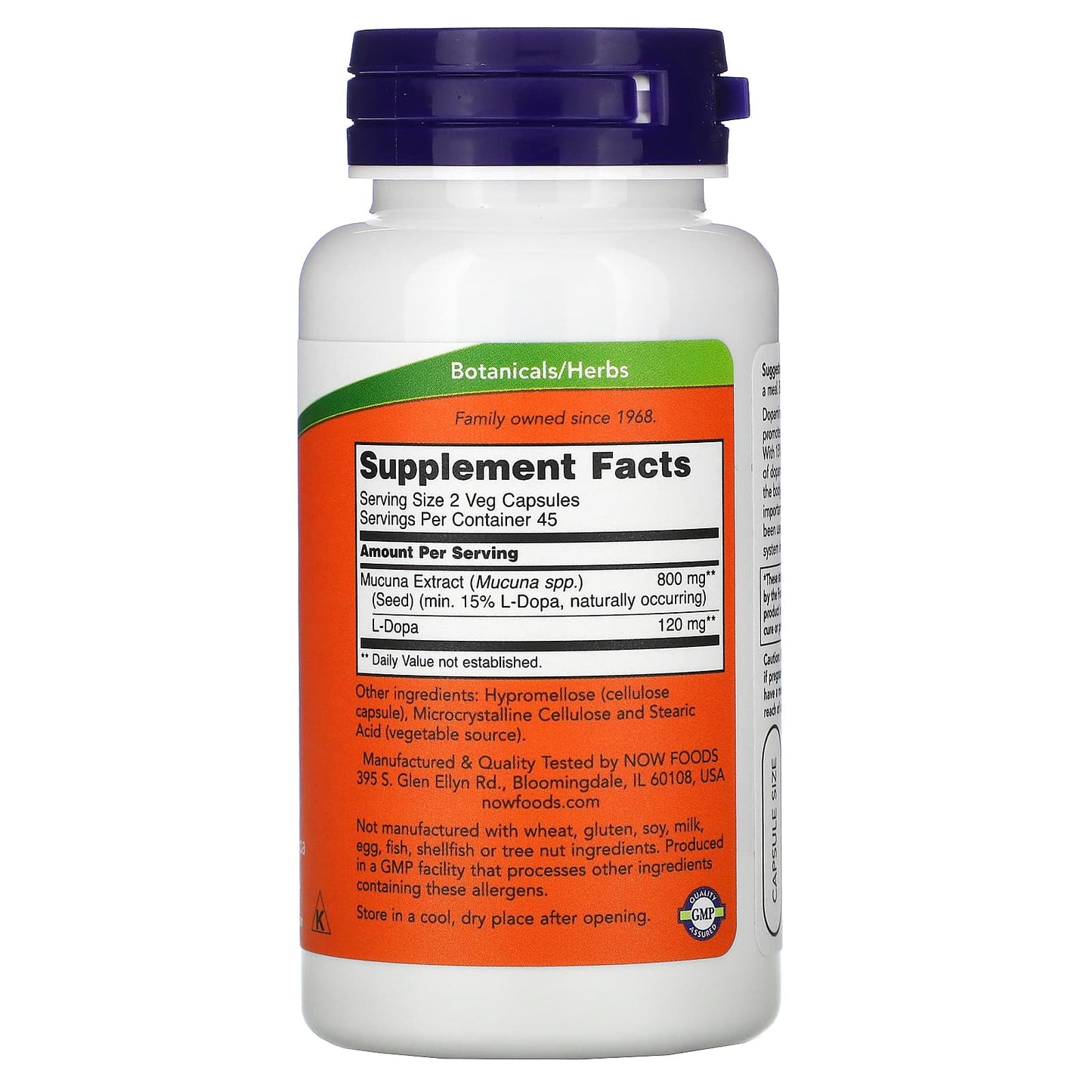 Now Foods, Dopa Mucuna, 90 Veg Capsules - [product_sku] | HiLife Vitamins