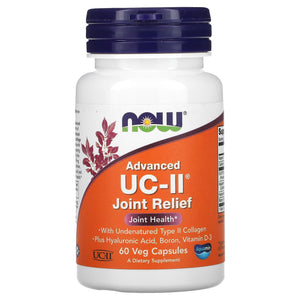 Now Foods, ADVANCED UC-II(R) JOINT RELIEF, 60 Veg Caps - 733739031372 | Hilife Vitamins
