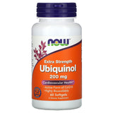 Now Foods, Ubiquinol, 200 mg, Extra Strength, 60 Softgels - 733739031440 | Hilife Vitamins