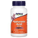 Now Foods, Hyaluronic Acid 50 mg + Msm, 60 Veg Capsules - 733739031563 | Hilife Vitamins