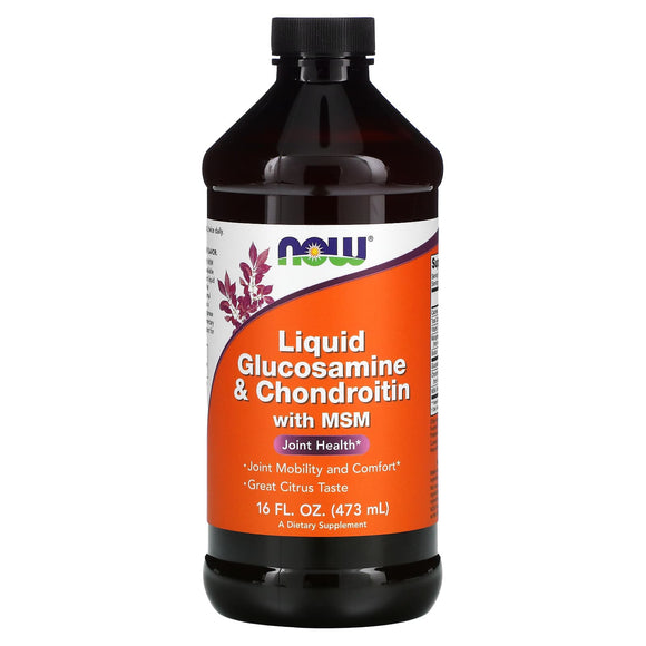 Now Foods, Glucos/Chondroitin/Msm, 16 OZ Liquid - 733739031754 | Hilife Vitamins