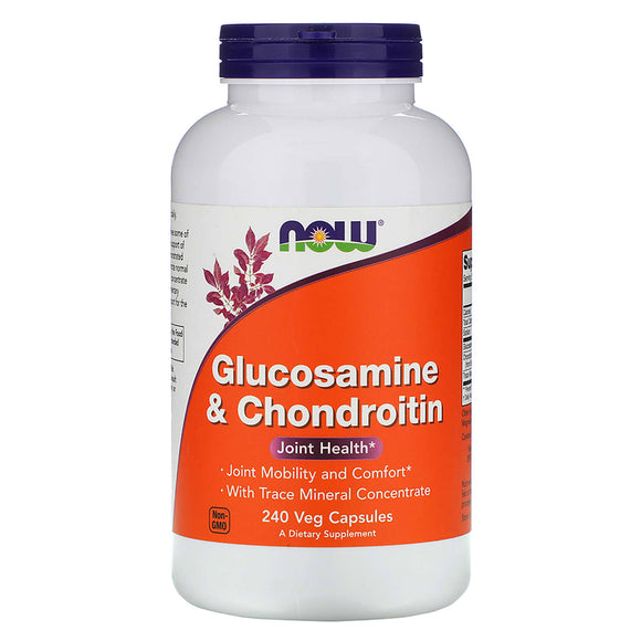 Now Foods, Glucosamine & Chondroitin, 240 Veg Capsules - 733739032294 | Hilife Vitamins