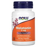 Now Foods, Melatonin 3 mg, 60 Capsules - 733739032553 | Hilife Vitamins
