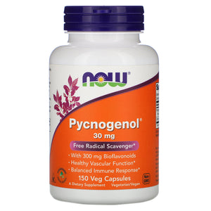 Now Foods, Pycnogenol 30 mg, 150 Capsules - 733739032669 | Hilife Vitamins
