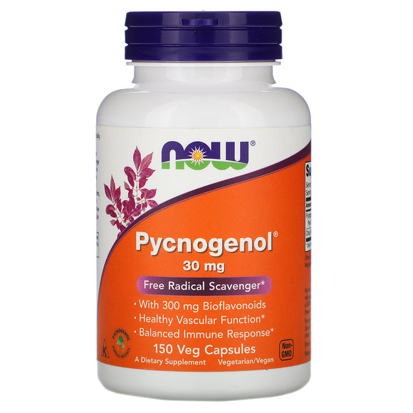Now Foods, Pycnogenol 30 mg, 150 Capsules - 733739032669 | Hilife Vitamins
