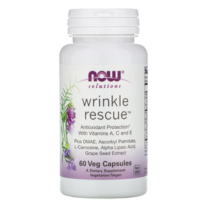 Now Foods, Wrinkle Rescue, 60 Capsules - 733739033673 | Hilife Vitamins
